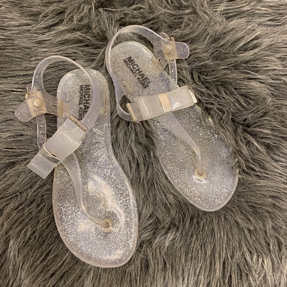 michael kors clear sandals